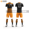 Áo đội bóng đá thiết kế màu cam đẹp tại bình thuận ADBTK11