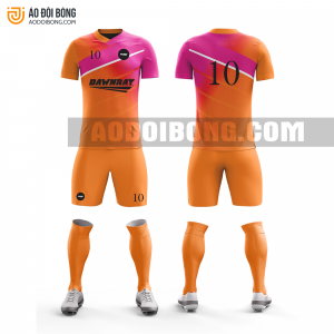Áo đội bóng đá thiết kế màu cam đẹp tại cao bằng ADBTK13