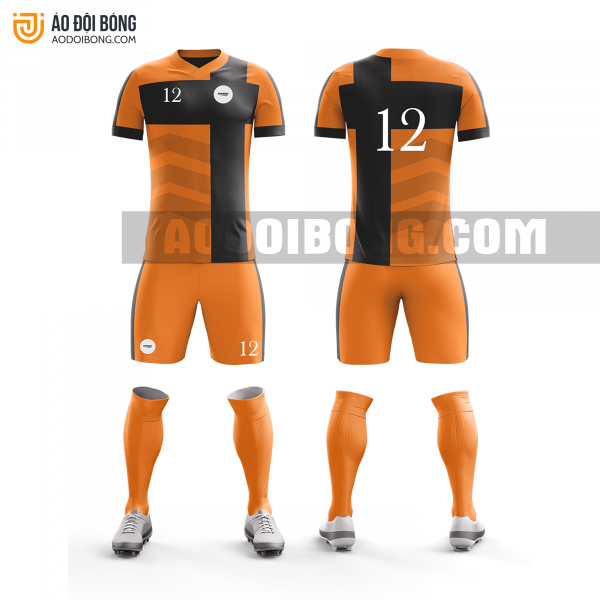 Áo đội bóng đá thiết kế màu cam đẹp tại hà giang ADBTK18