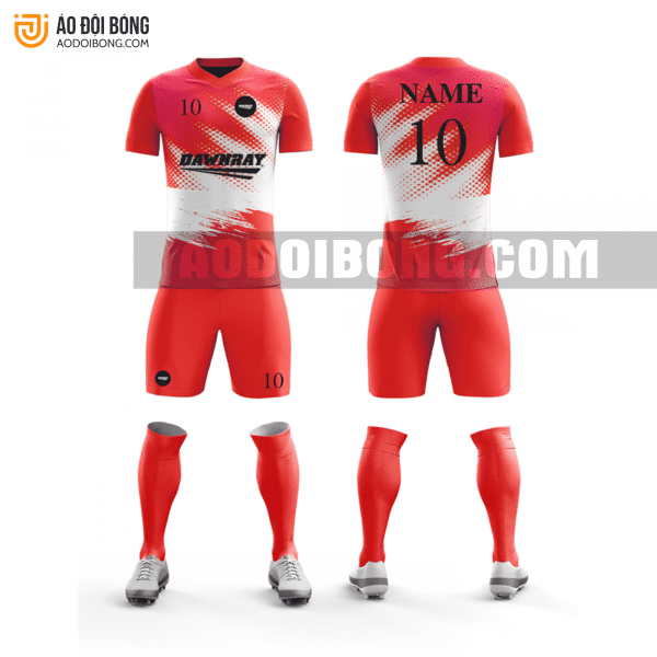 Áo đội bóng đá thiết kế màu đỏ đẹp tại bình dương ADBTK9