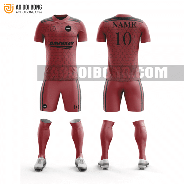 Áo đội bóng đá thiết kế màu đỏ đẹp tại bình phước ADBTK10