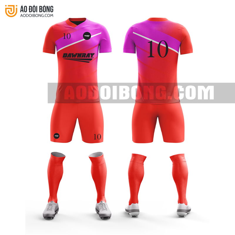 Áo đội bóng đá thiết kế màu đỏ đẹp tại cao bằng ADBTK13