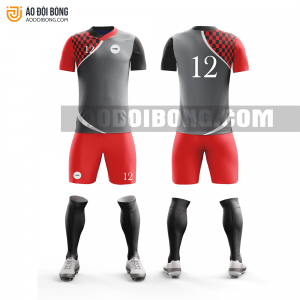 Áo đội bóng đá thiết kế màu đỏ đẹp tại hậu giang ADBTK22