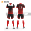Áo đội bóng đá thiết kế màu đỏ đẹp tại lai châu ADBTK27