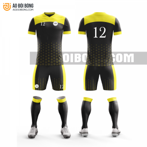 Áo đội bóng đá thiết kế màu vàng đen đẹp tại hải dương ADBTK21