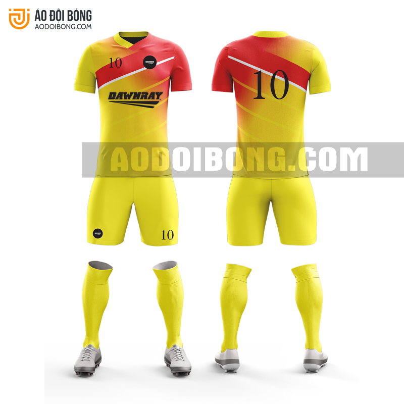 Áo đội bóng đá thiết kế màu vàng đẹp tại cao bằng ADBTK13