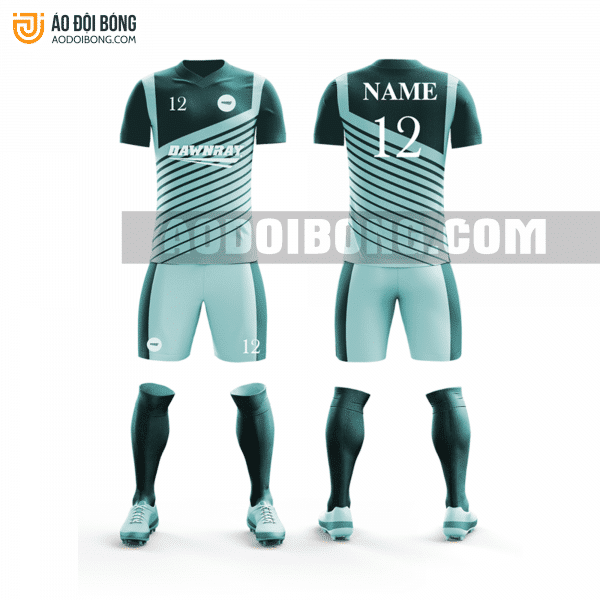 Áo đội bóng đá thiết kế màu xanh đẹp tại bình định ADBTK8