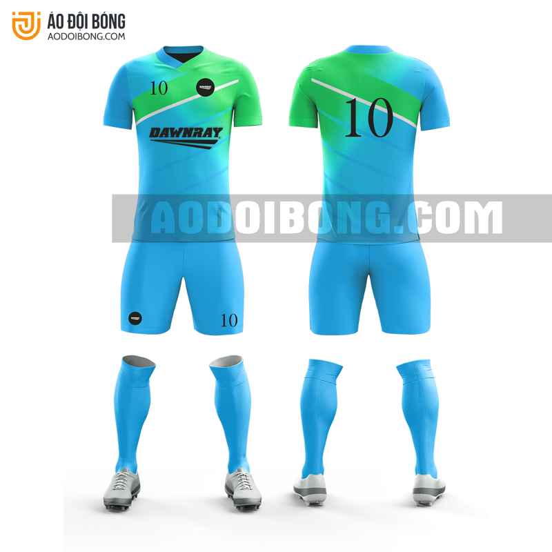 Áo đội bóng đá thiết kế màu xanh đẹp tại cao bằng ADBTK13