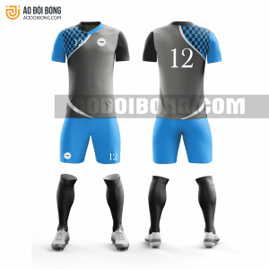 Áo đội bóng đá thiết kế màu xanh đẹp tại hậu giang ADBTK22