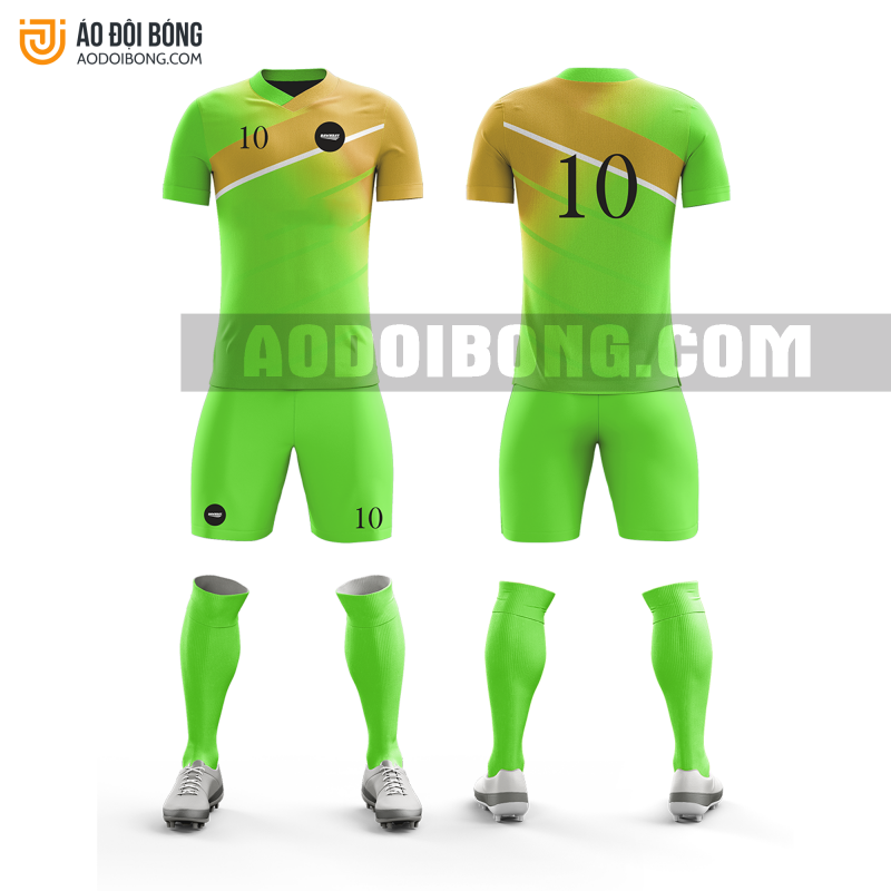 Áo đội bóng đá thiết kế màu xanh lá đẹp tại cao bằng ADBTK13