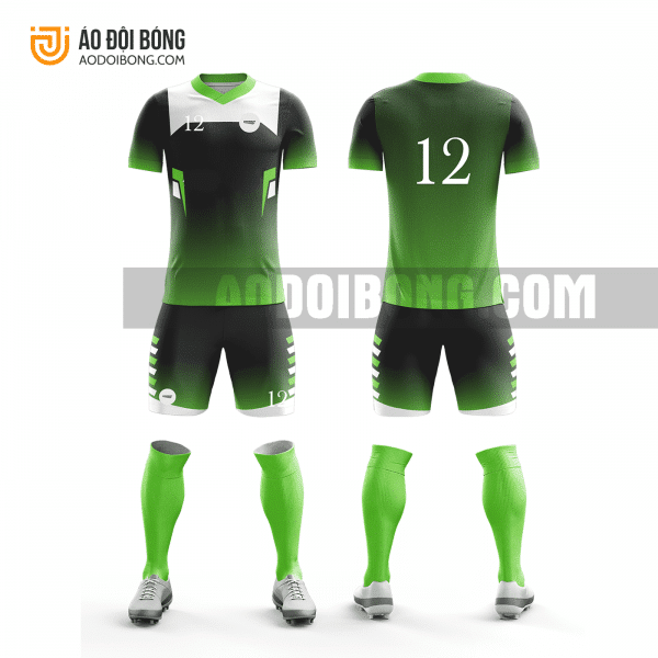 Áo đội bóng đá thiết kế màu xanh lá đẹp tại lai châu ADBTK27