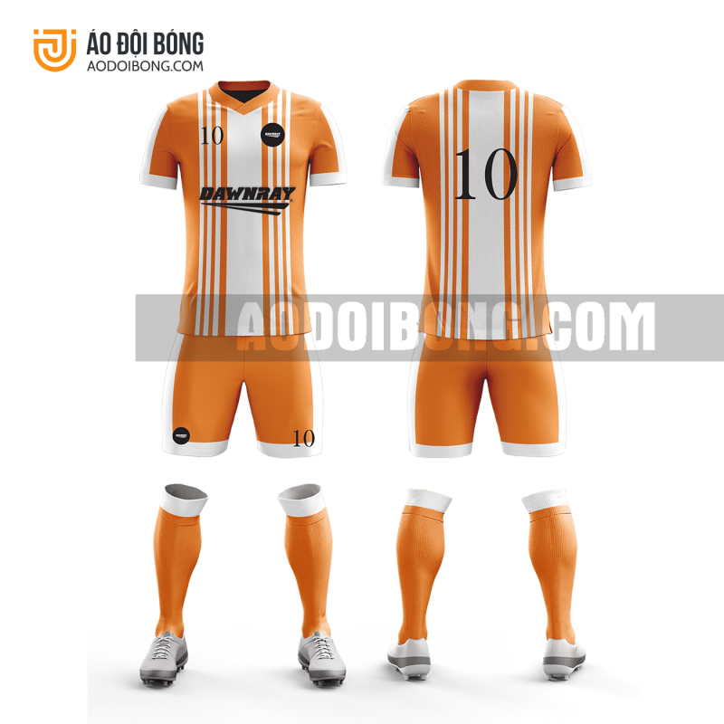 Áo đội bóng đá thiết kế màu cam đẹp tại nam định ADBTK32