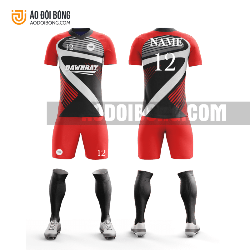 Áo đội bóng đá thiết kế màu đỏ đẹp tại thanh hóa ADBTK46