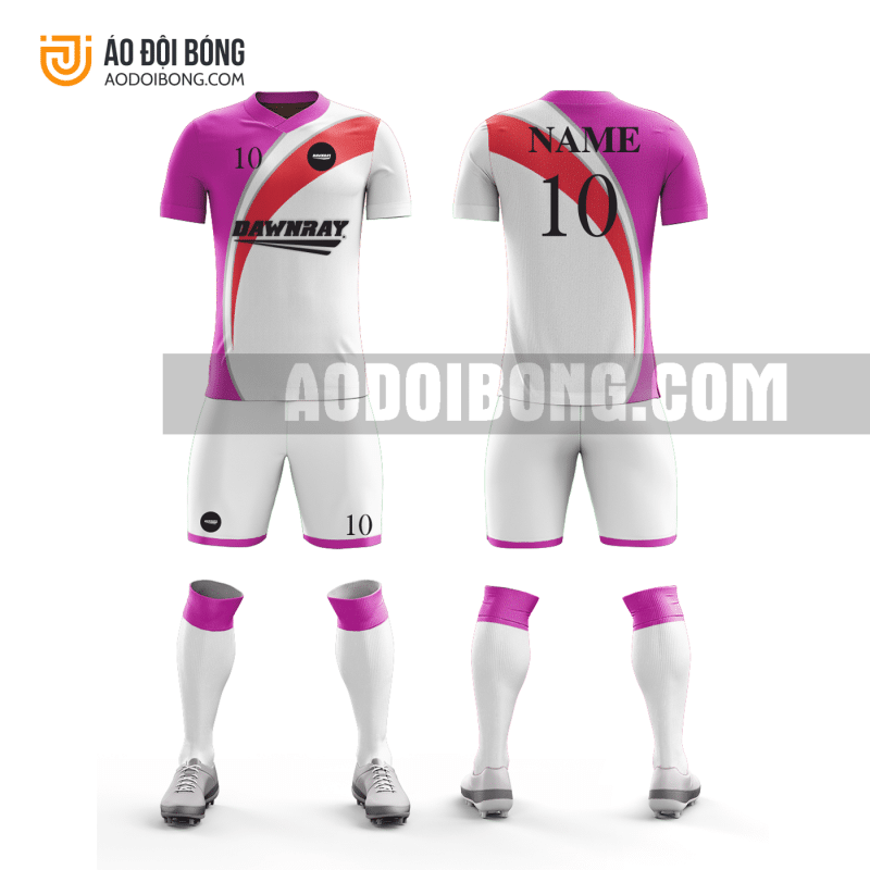 Áo đội bóng đá thiết kế màu hồng đẹp tại tây ninh ADBTK43