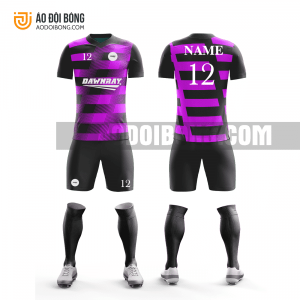 Áo đội bóng đá thiết kế màu tím đen đẹp tại phú thọ ADBTK36