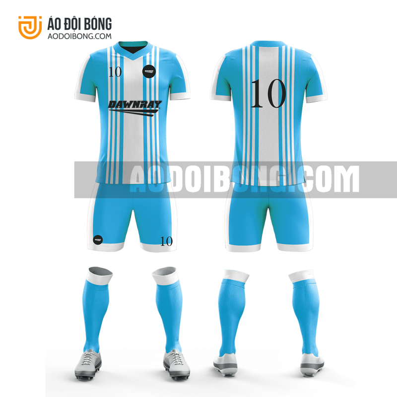 Áo đội bóng đá thiết kế màu xanh đẹp tại nam định ADBTK32