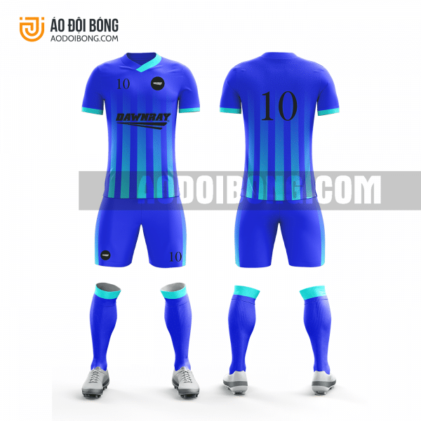 Áo đội bóng đá thiết kế màu xanh dương đẹp tại lạng sơn ADBTK29