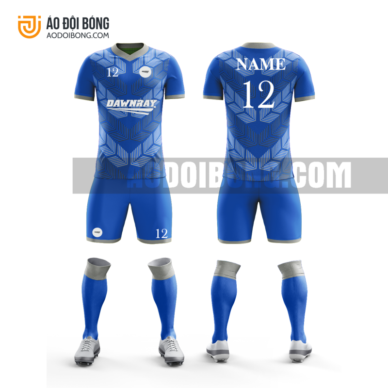 Áo đội bóng đá thiết kế màu xanh dương đẹp tại nghệ an ADBTK33