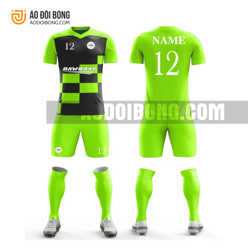 Áo đội bóng đá thiết kế màu xanh lá đẹp tại vĩnh long ADBTK50